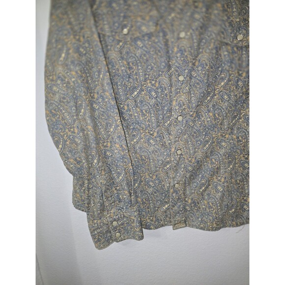Vintage 2003 Tommy Hilfiger Jeans Paisley Corduroy Western Snap Shirt Men’s XL - Picture 5 of 11
